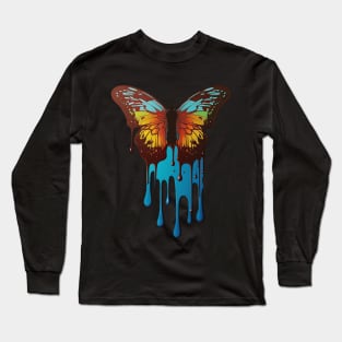 Surreal Butterfly Drip Long Sleeve T-Shirt